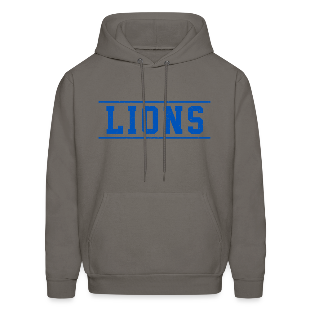 Lions Men's Hoodie - asphalt gray