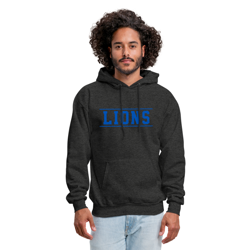 Lions Men's Hoodie - charcoal grey