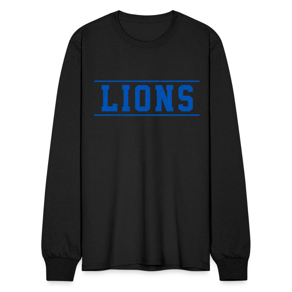 Lions Men's Long Sleeve T-Shirt - black