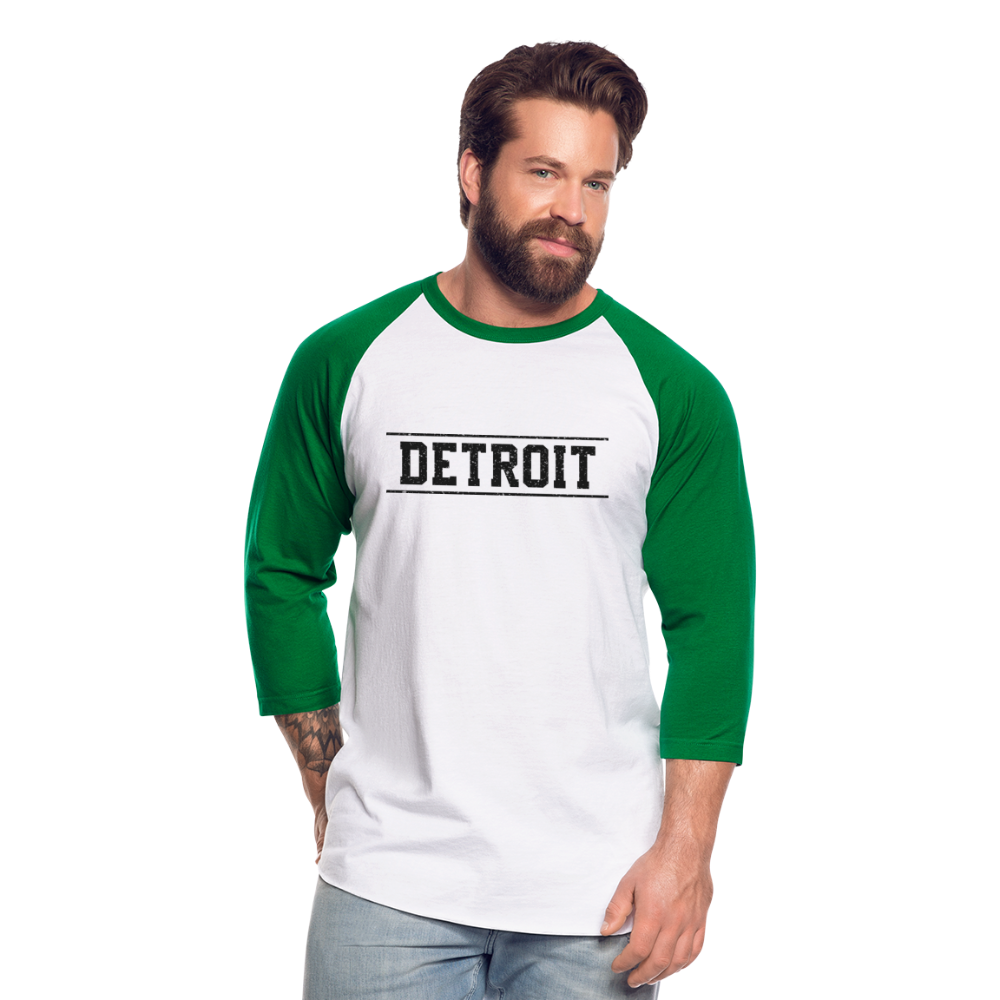 Detroit Baseball T-Shirt - white/kelly green