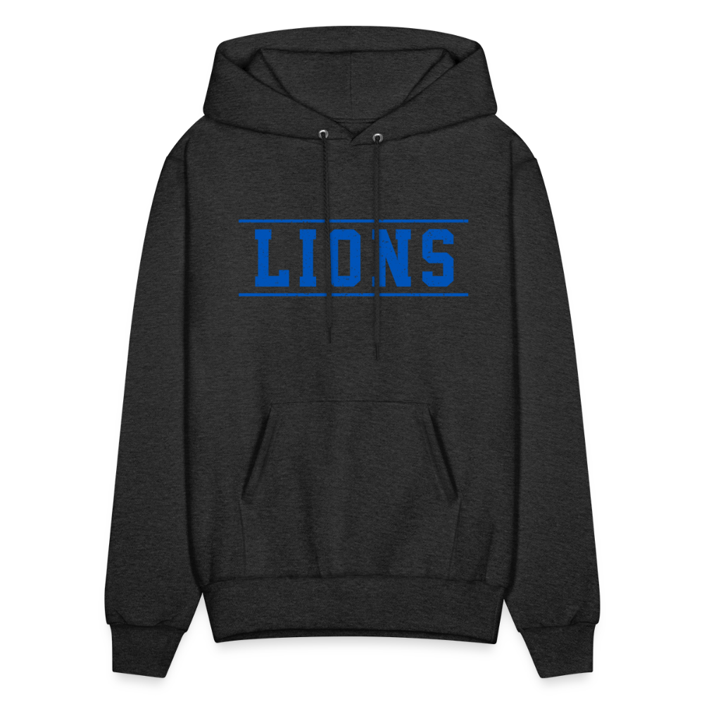 Lions Men's Hoodie - charcoal grey