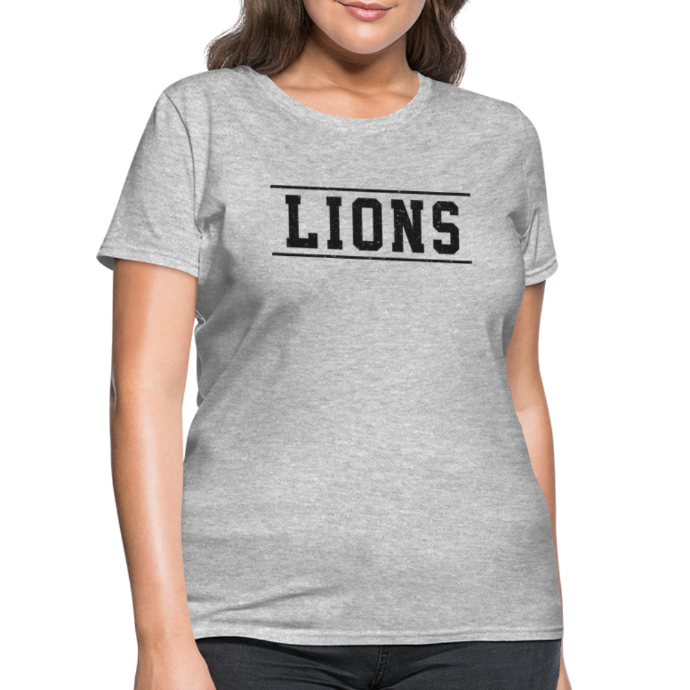 Lions Women's T-Shirt - heather gray