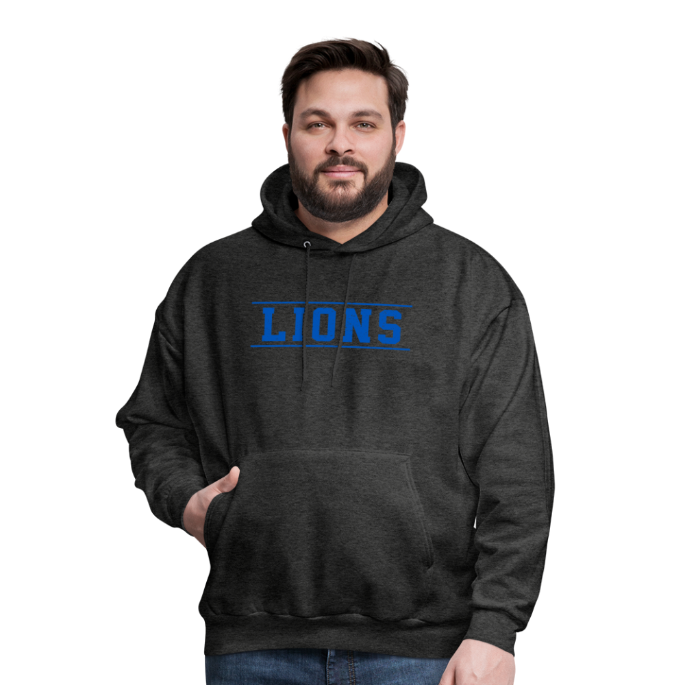 Lions Men's Hoodie - charcoal grey