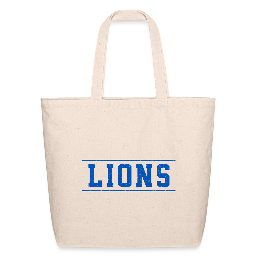 Lions Eco-Friendly Cotton Tote - natural