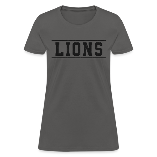 Lions Women's T-Shirt - charcoal