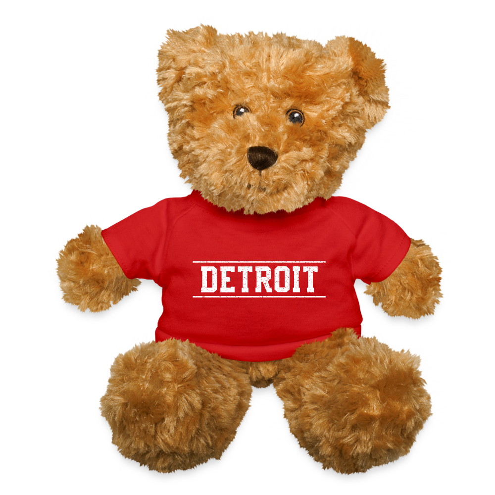 Detroit Teddy Bear - red