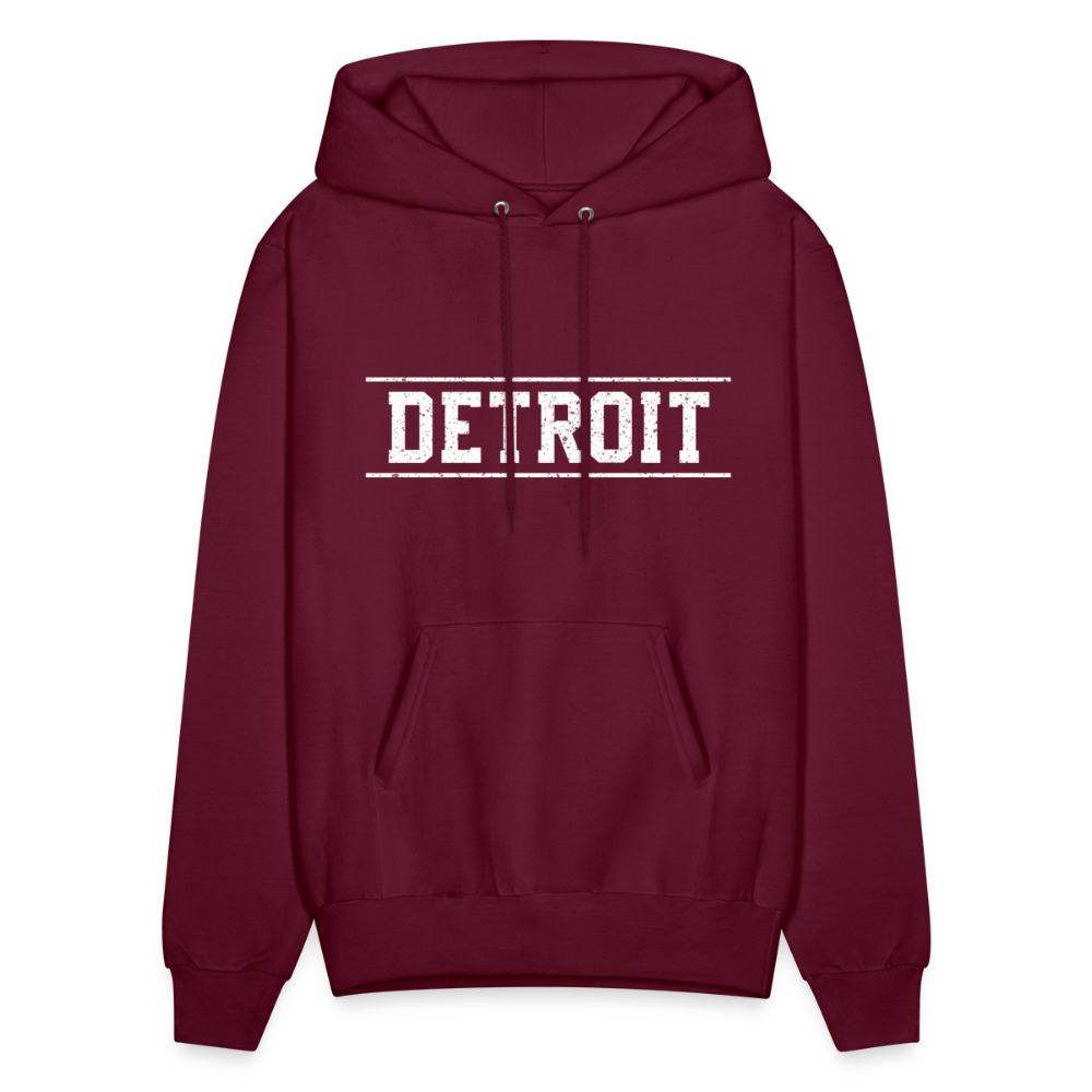 Detroit Men's Hoodie - burgundy