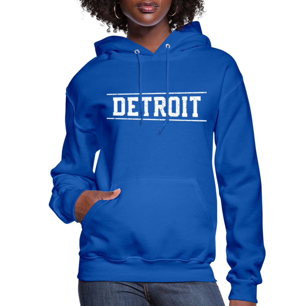 Detroit Women's Hoodie - royal blue