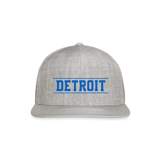 Detroit Snapback Baseball Cap - heather gray