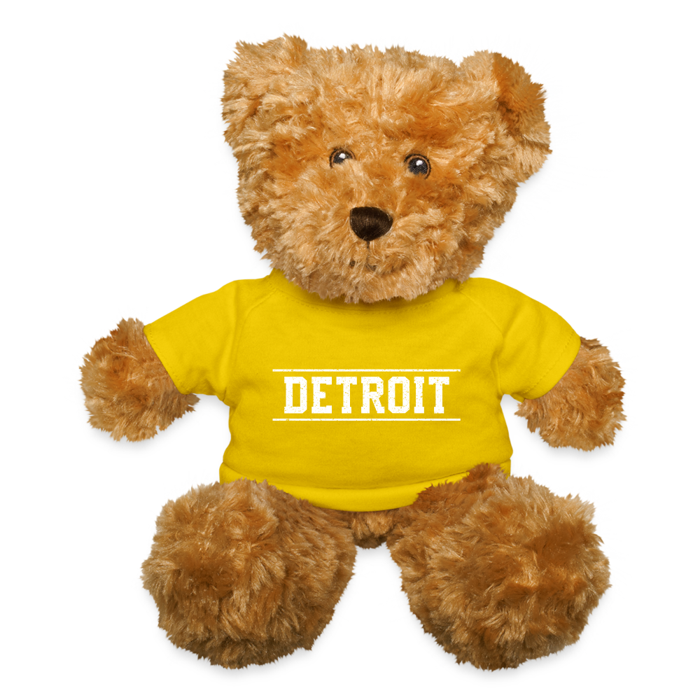 Detroit Teddy Bear - yellow