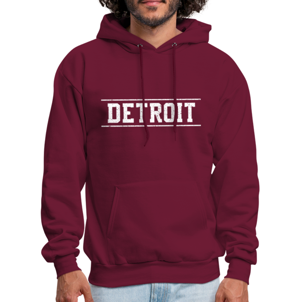 Detroit Men's Hoodie - burgundy