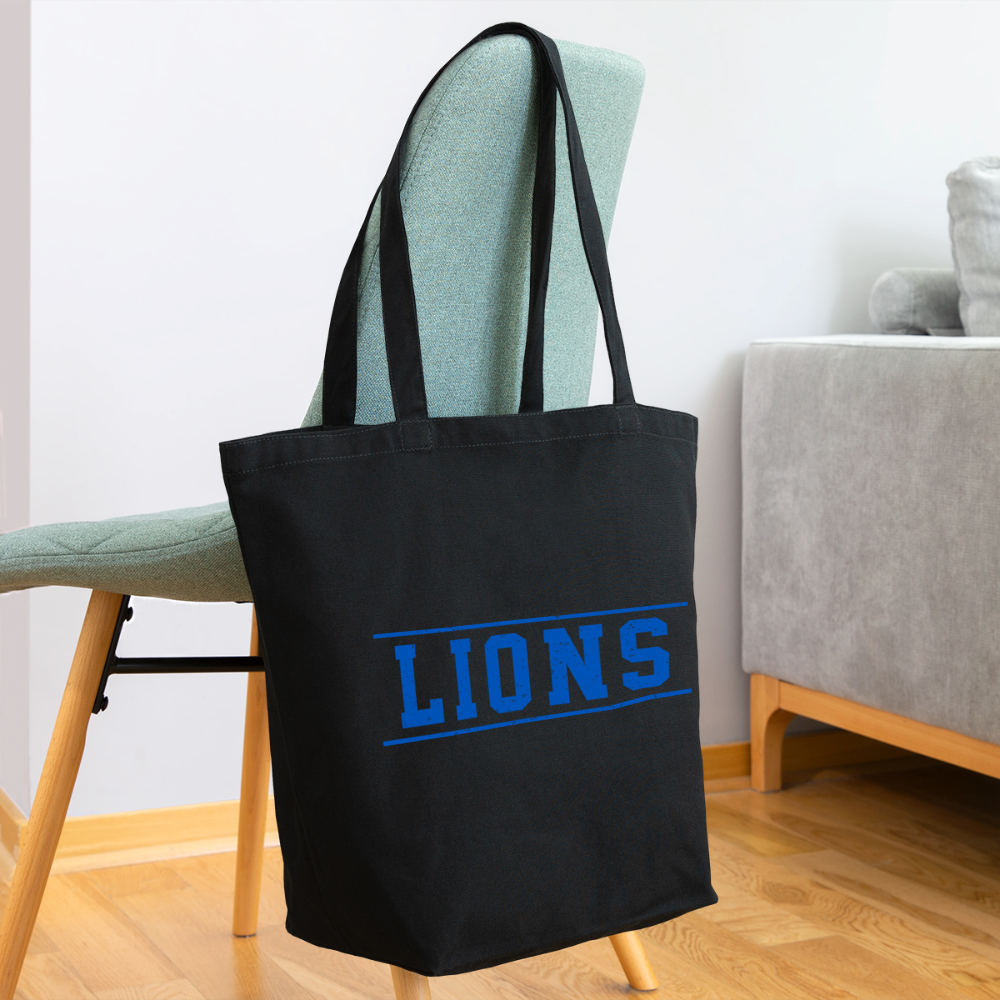 Lions Eco-Friendly Cotton Tote - black