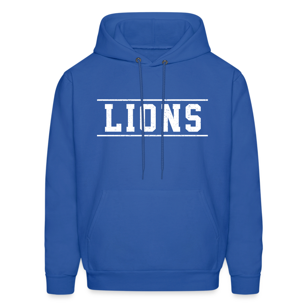 Lions Men's Hoodie - royal blue