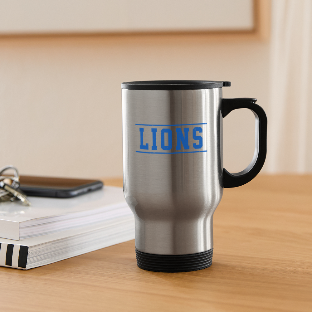 Lions Travel Mug - silver