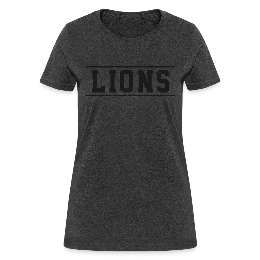 Lions Women's T-Shirt - heather black