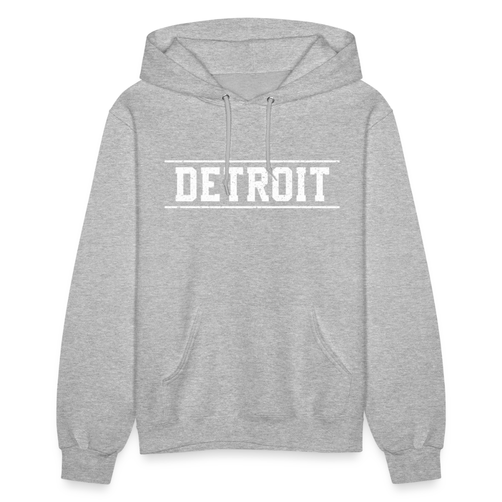 Detroit Women's Hoodie - heather gray