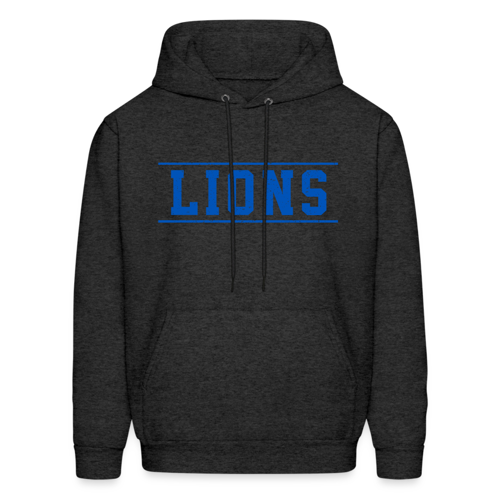 Lions Men's Hoodie - charcoal grey