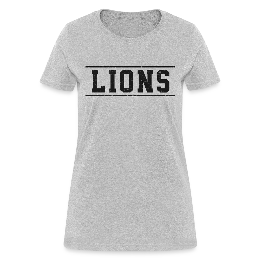 Lions Women's T-Shirt - heather gray