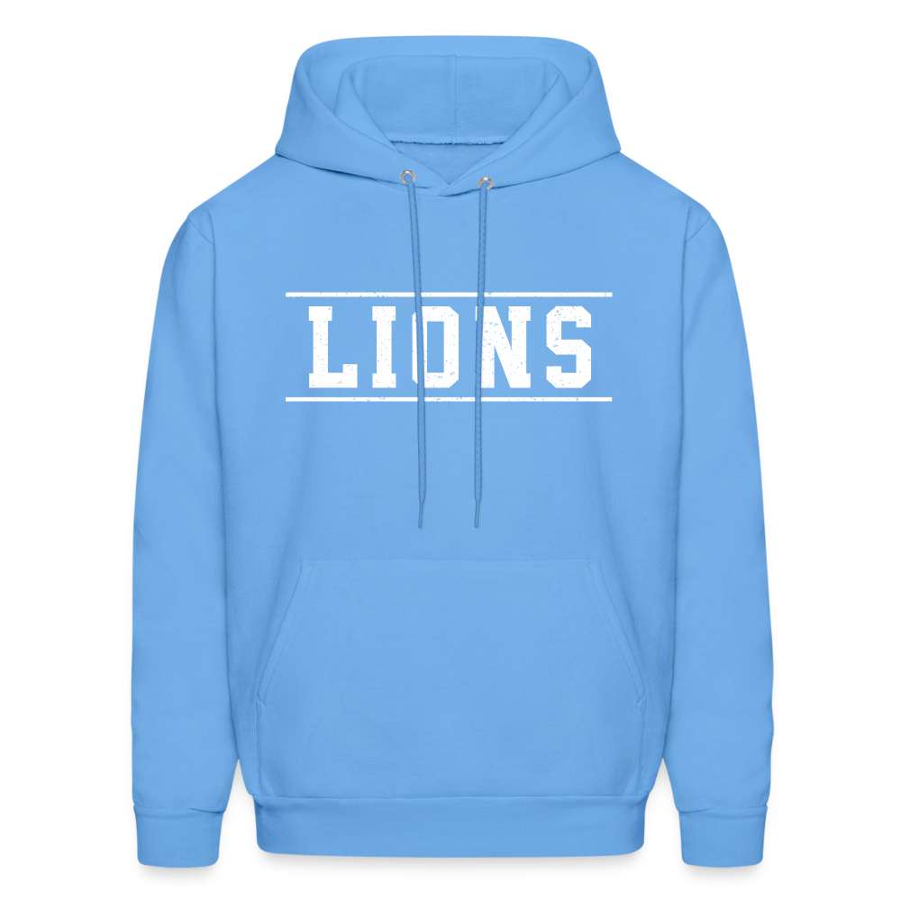 Lions Men's Hoodie - carolina blue