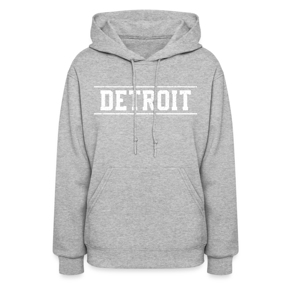 Detroit Women's Hoodie - heather gray