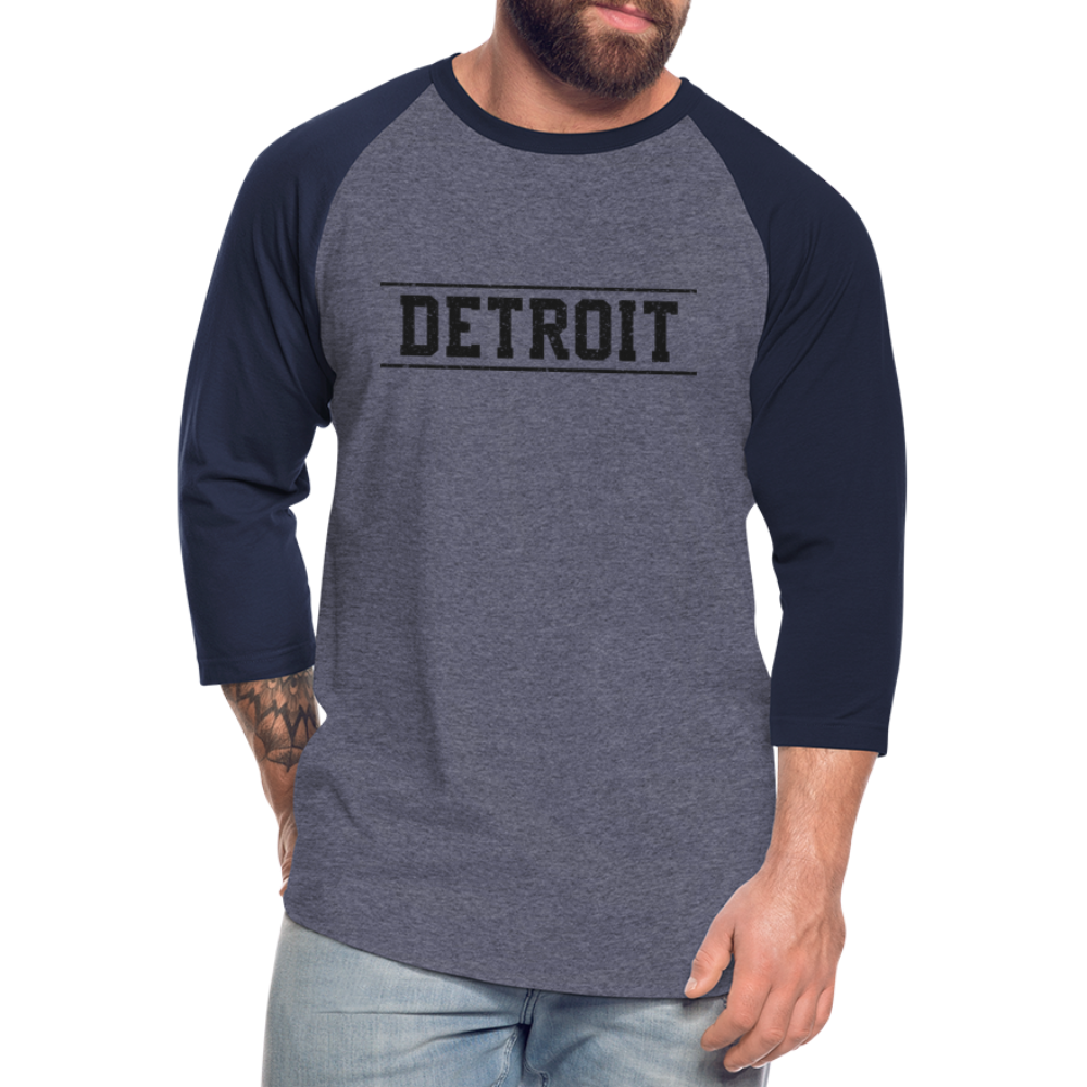 Detroit Baseball T-Shirt - heather blue/navy