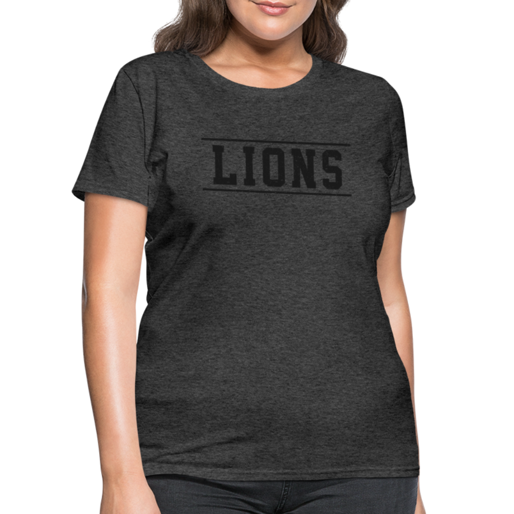 Lions Women's T-Shirt - heather black