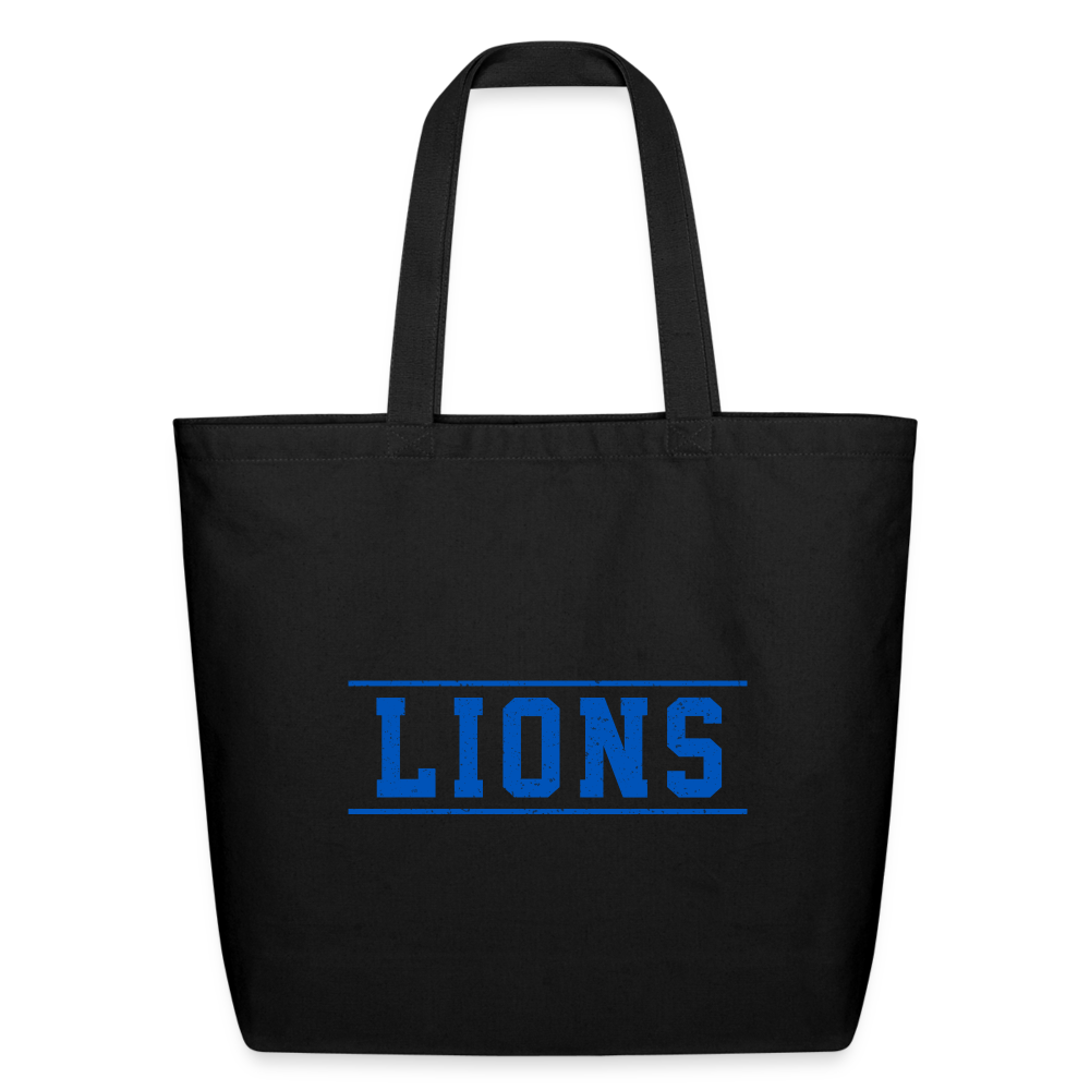 Lions Eco-Friendly Cotton Tote - black