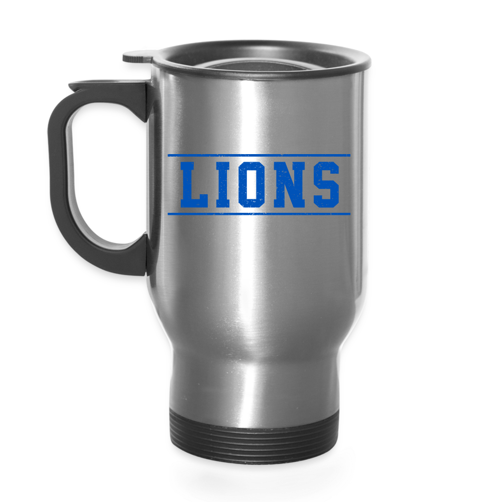 Lions Travel Mug - silver