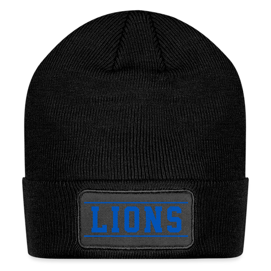 Lions Patch Beanie - black