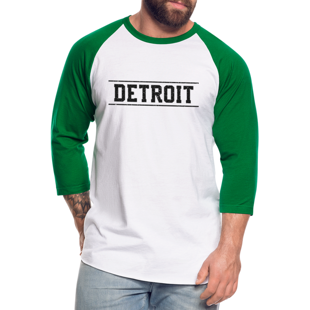 Detroit Baseball T-Shirt - white/kelly green