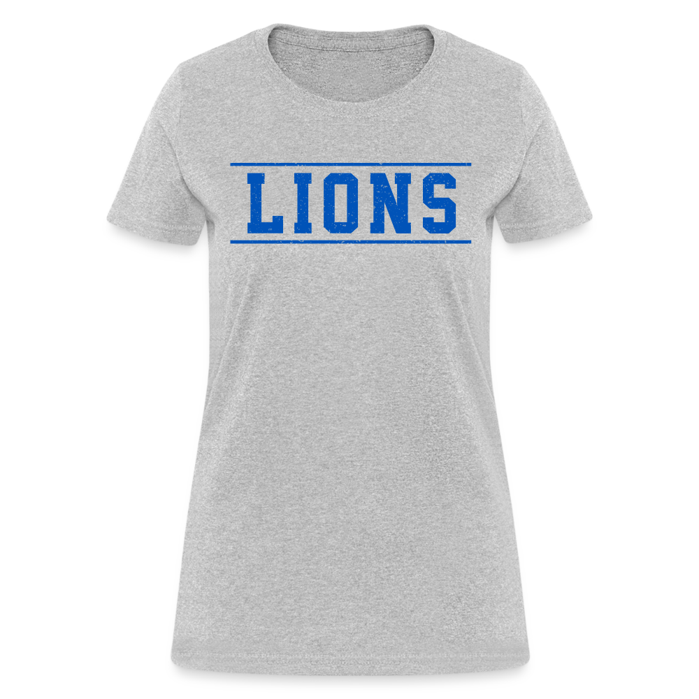 Lions Women's T-Shirt - heather gray