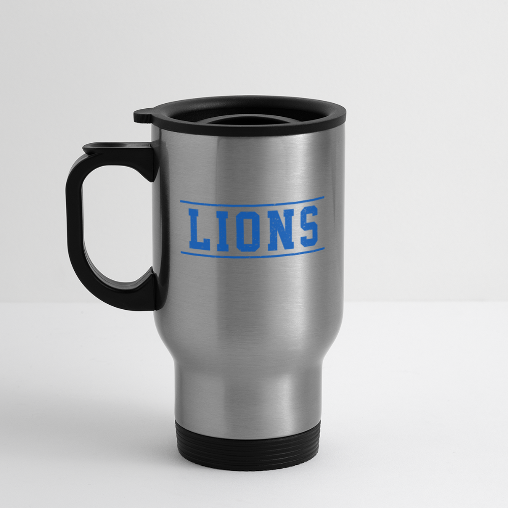 Lions Travel Mug - silver