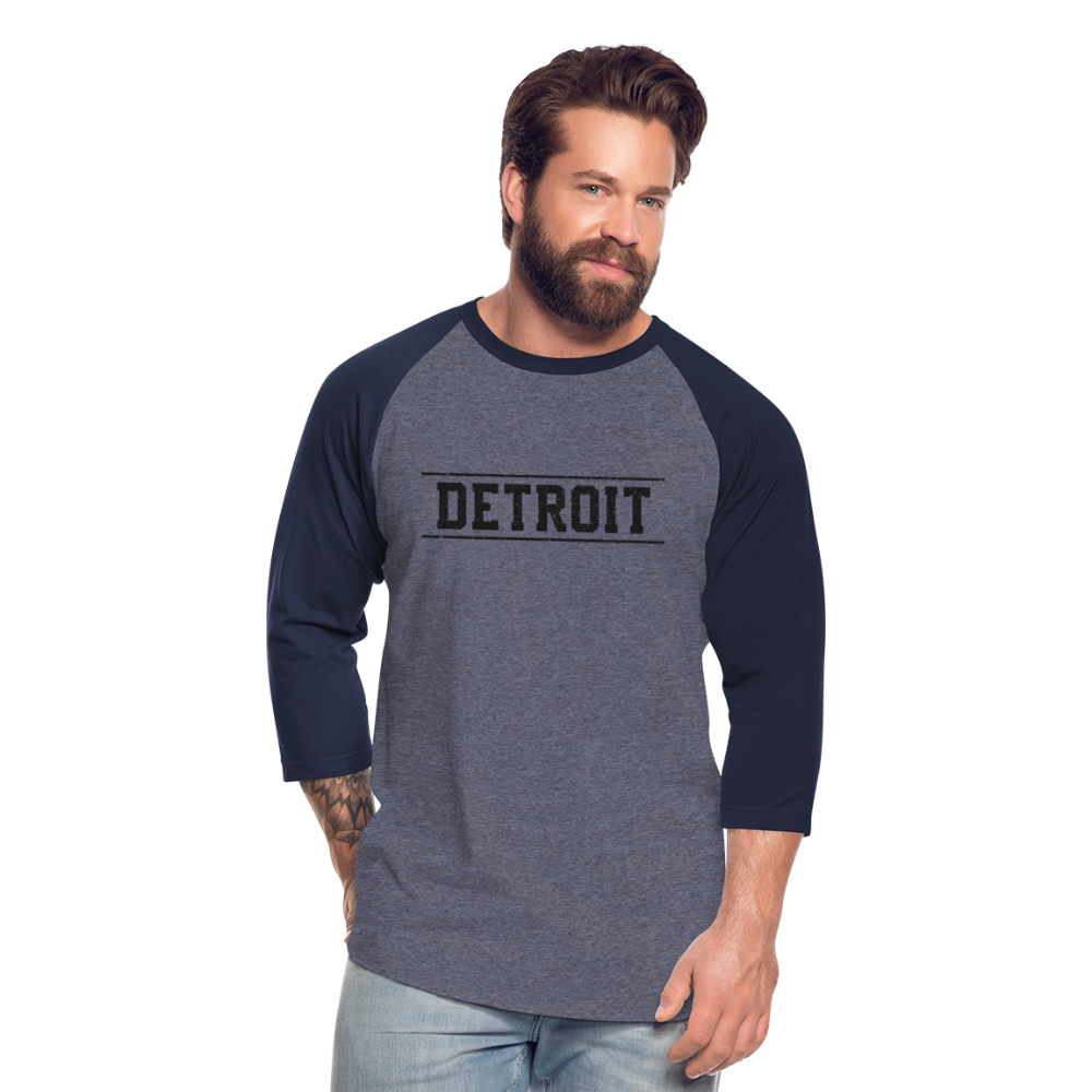 Detroit Baseball T-Shirt - heather blue/navy