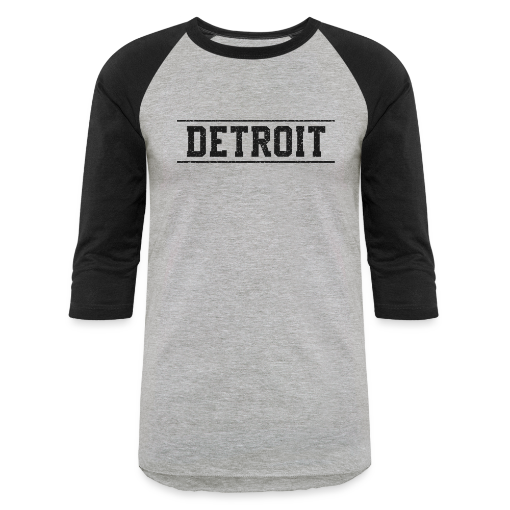 Detroit Baseball T-Shirt - heather gray/black