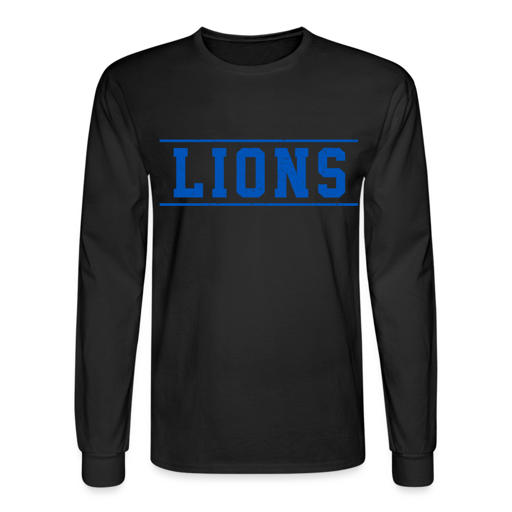 Lions Men's Long Sleeve T-Shirt - black