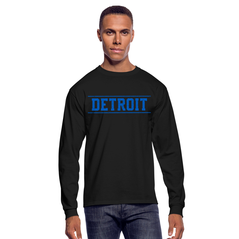 Detroit Men's Long Sleeve T-Shirt - black