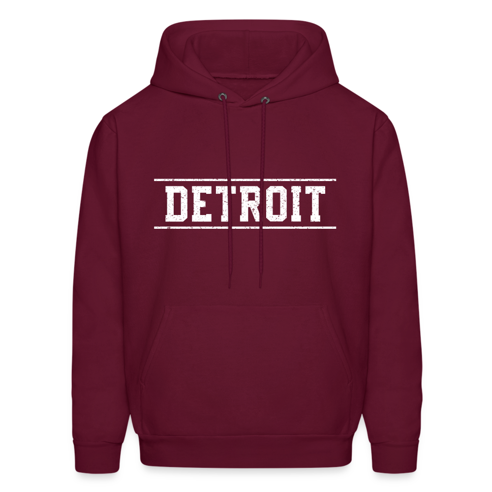 Detroit Men's Hoodie - burgundy