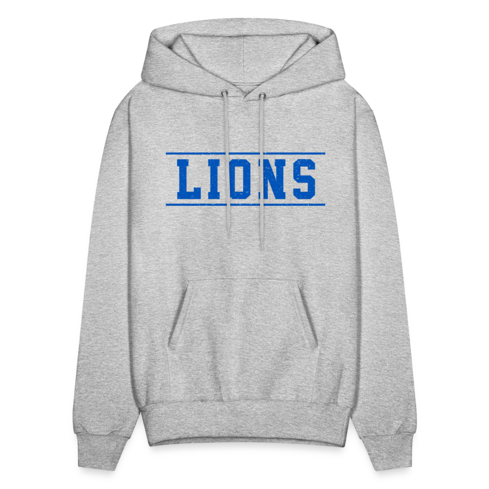 Lions Men's Hoodie - heather gray