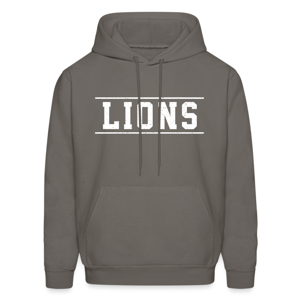 Lions Men's Hoodie - asphalt gray