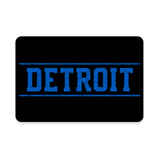 Detroit Rectangle Magnet - white