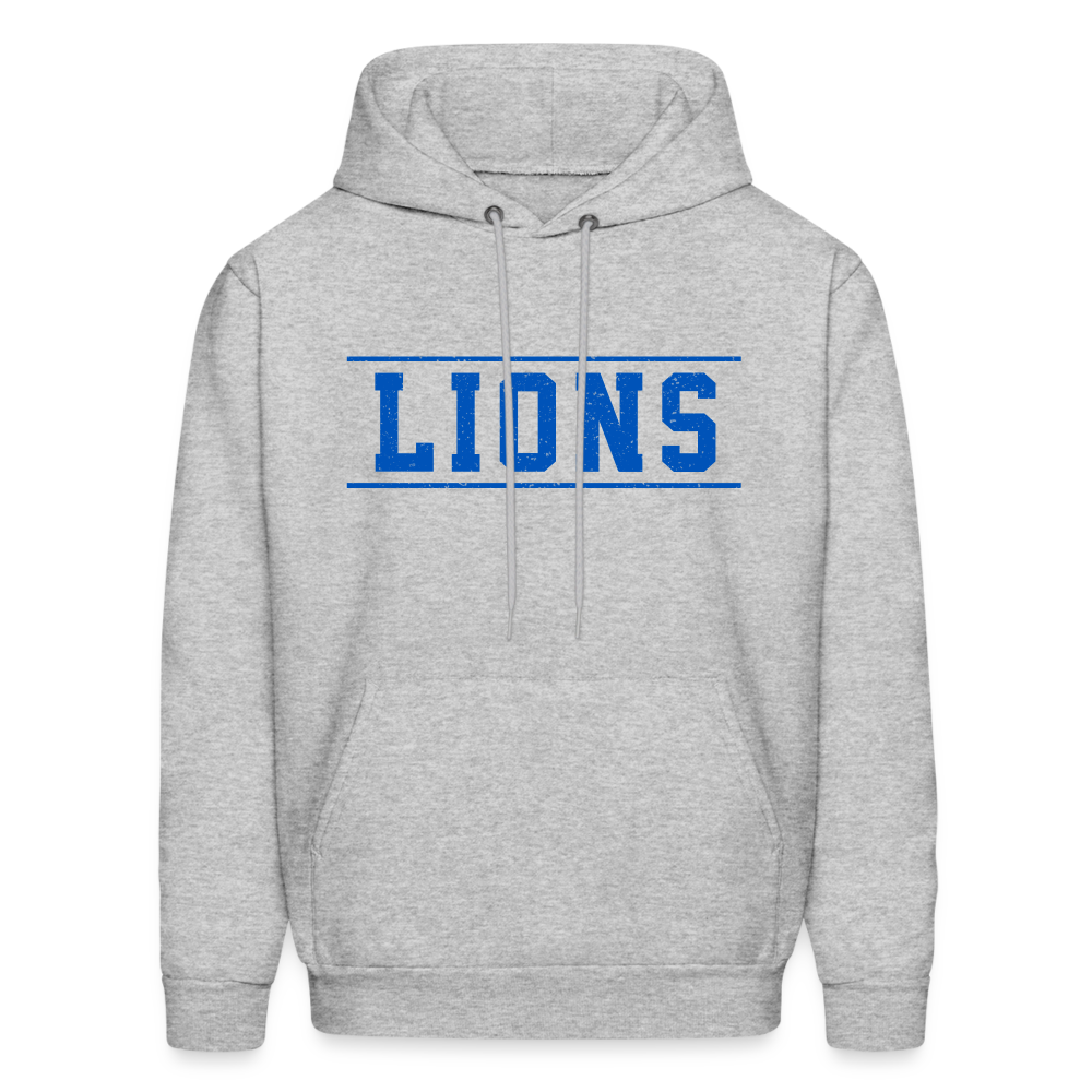 Lions Men's Hoodie - heather gray