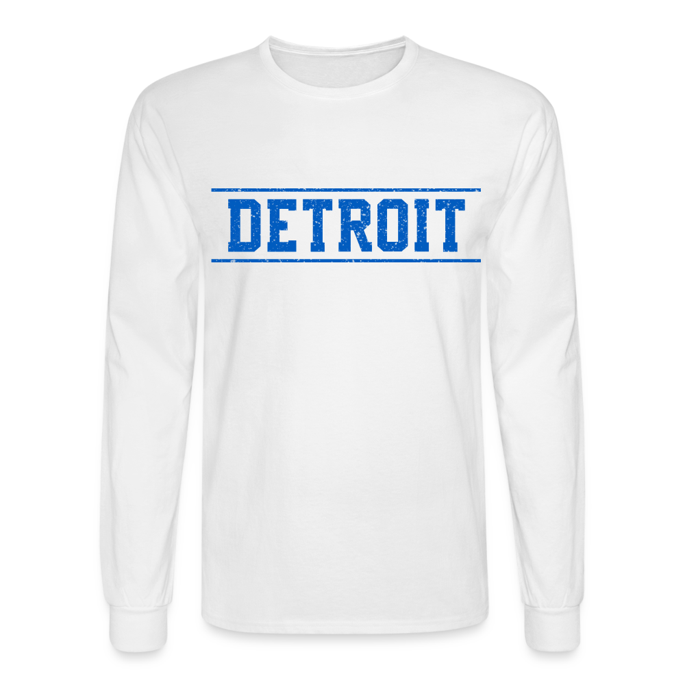 Detroit Men's Long Sleeve T-Shirt - white