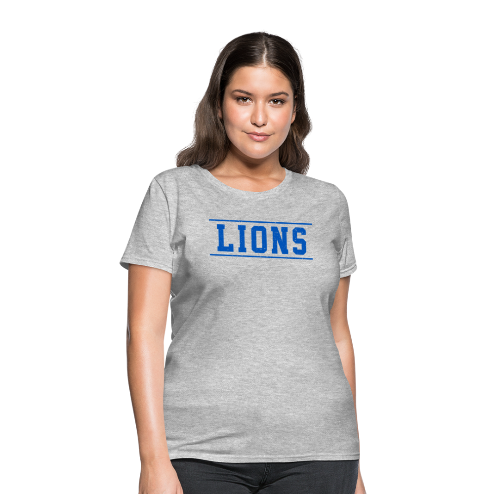 Lions Women's T-Shirt - heather gray