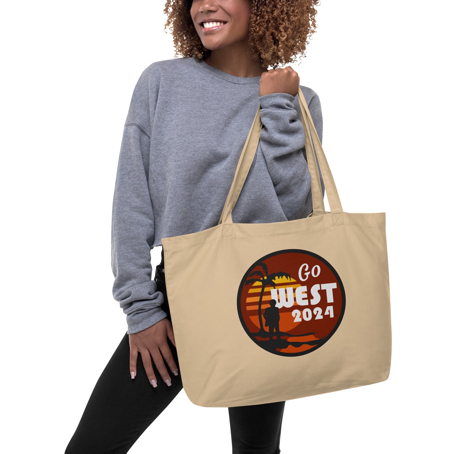 Large Organic Go West Tote Bag