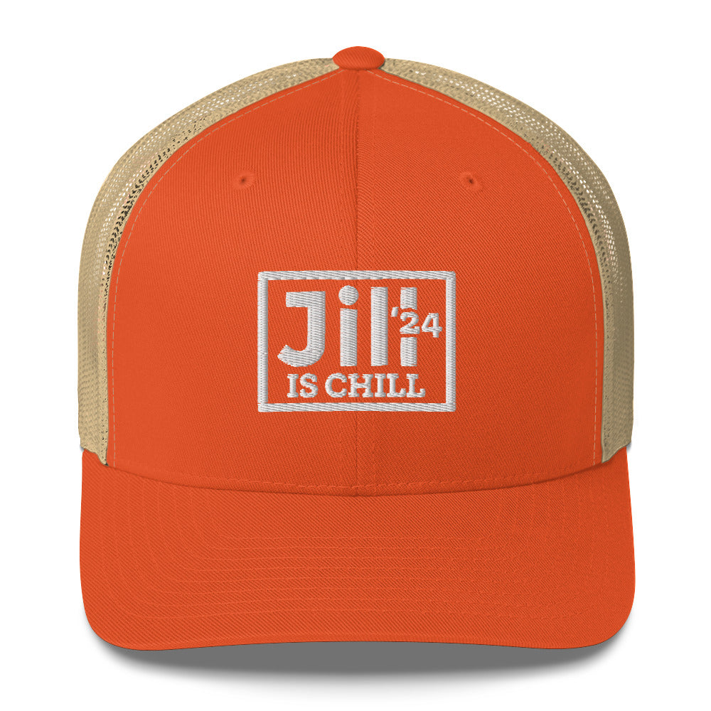 Jill is Chill Embroidered Trucker Cap