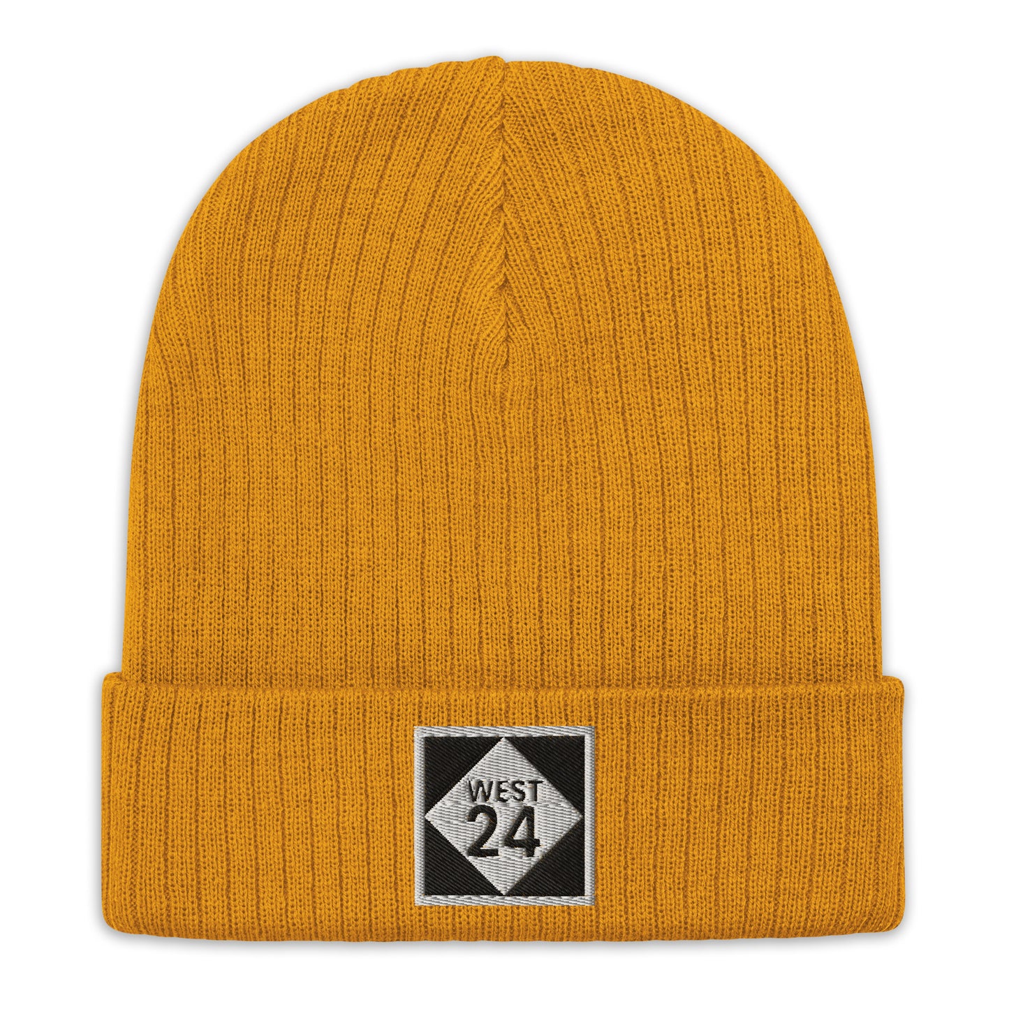 Ribbed Eco Knit Embroidered Revolution Highway Beanie