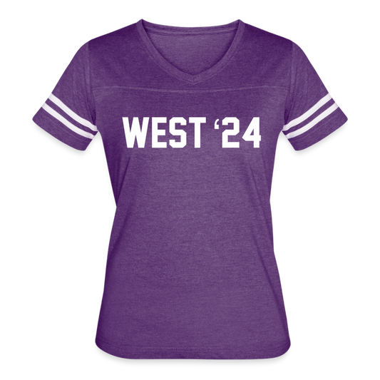 Women’s Vintage Sport West 24 T-Shirt - vintage purple/white