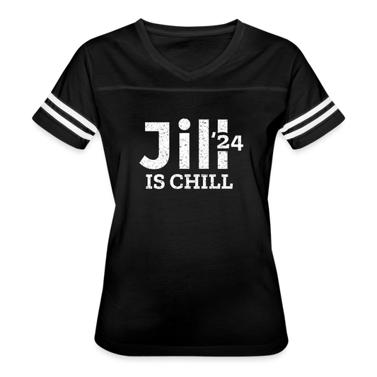 Jill is Chill Women’s Vintage Sport T-Shirt - black/white