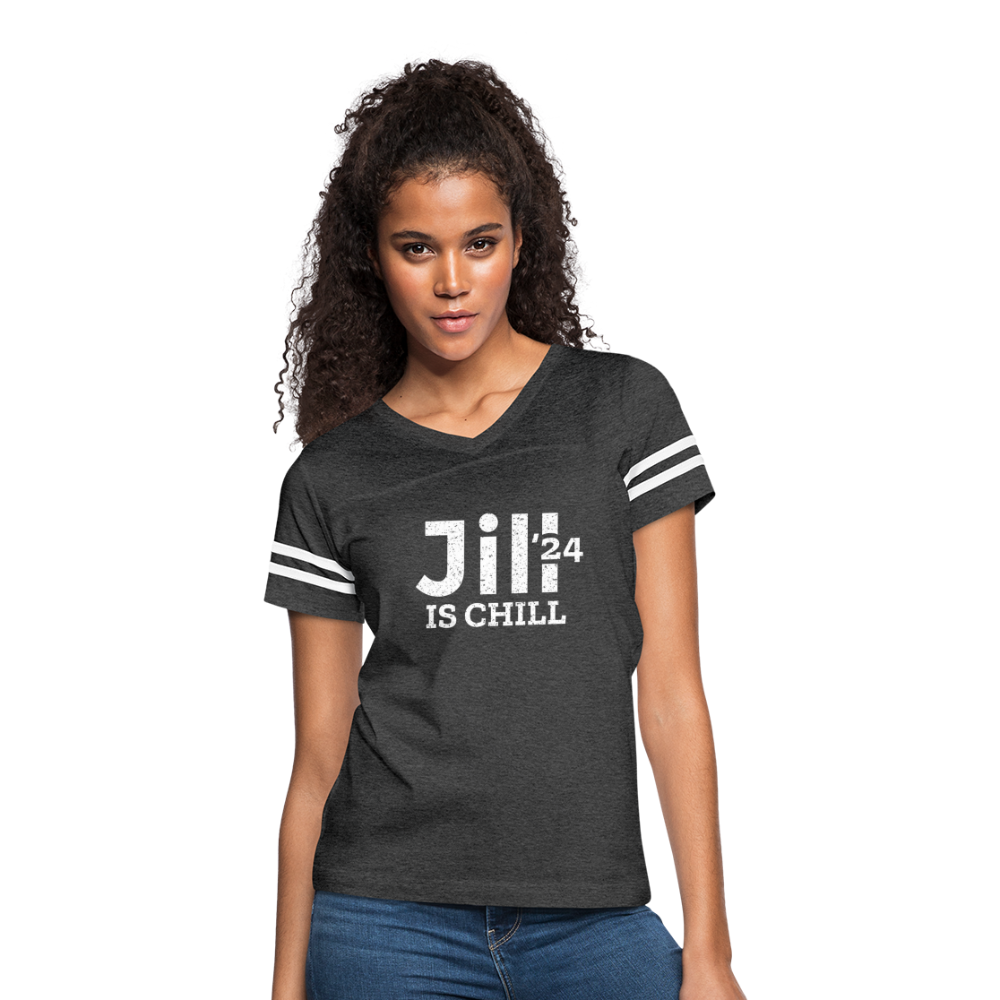 Jill is Chill Women’s Vintage Sport T-Shirt - vintage smoke/white