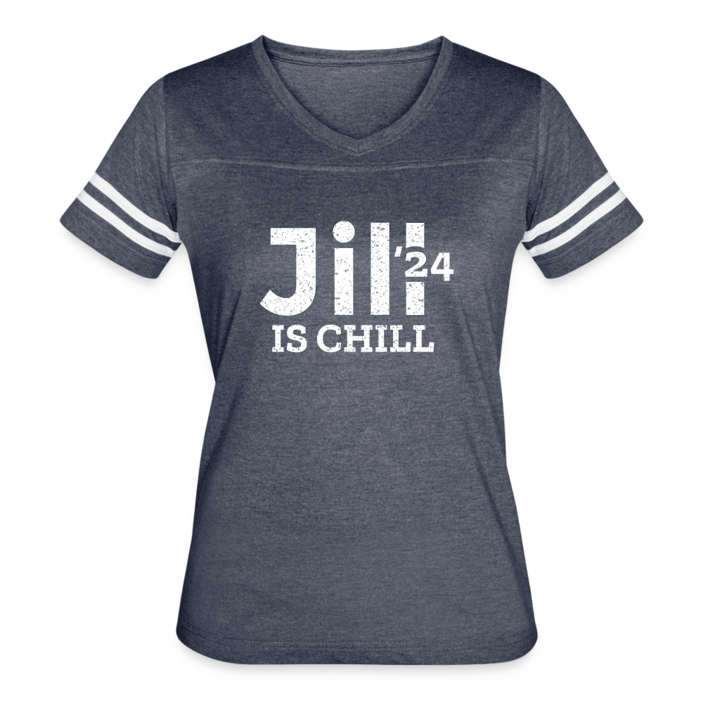 Jill is Chill Women’s Vintage Sport T-Shirt - vintage navy/white